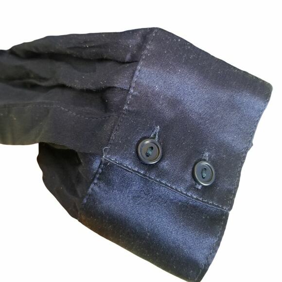 Sundance Blended Paths Silk Velvet Blouse Sz XS Quiet Luxury Holiday Whimsigoth - Picture 5 of 9